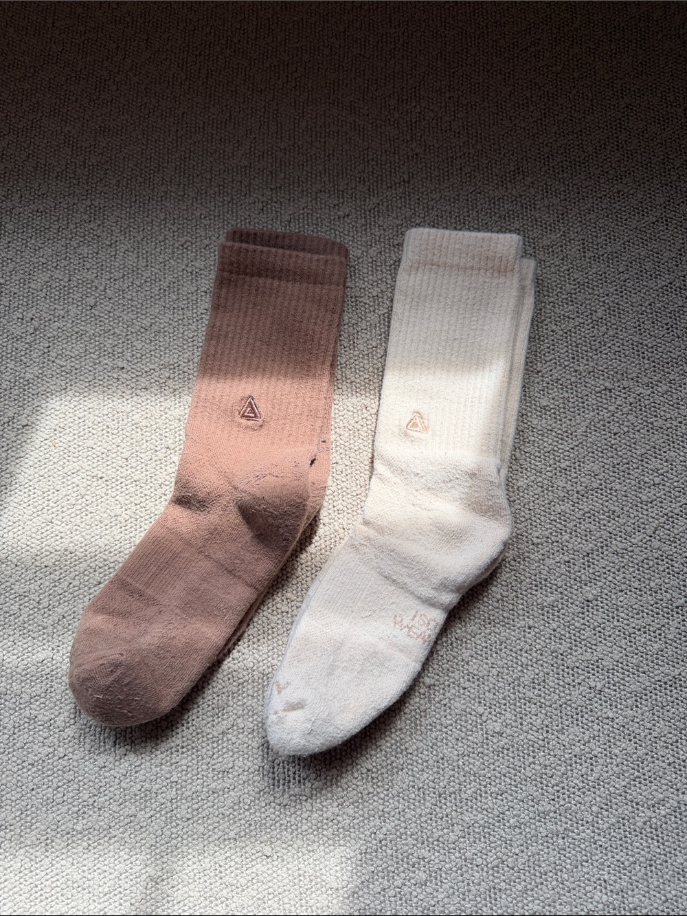 Men's Casual Crew Socks in Brown & Cream - Everyday Comfort